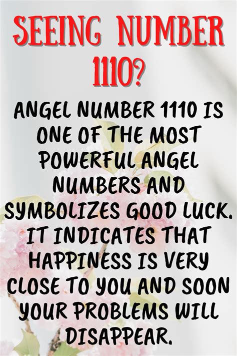 angel number 1110.
